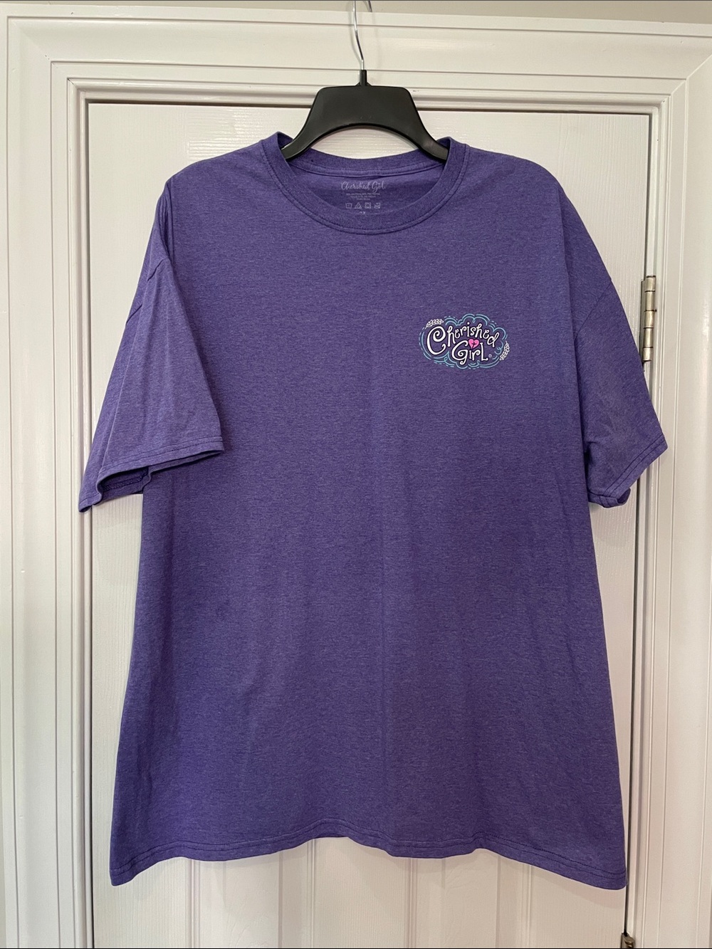 Cherished Girl Purple Short Sleeve Crew Tee